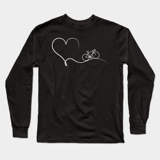 Heart Gravel Bike Racing Long Sleeve T-Shirt